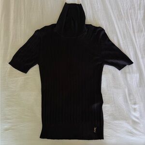 Saint Laurent Black Knit Top